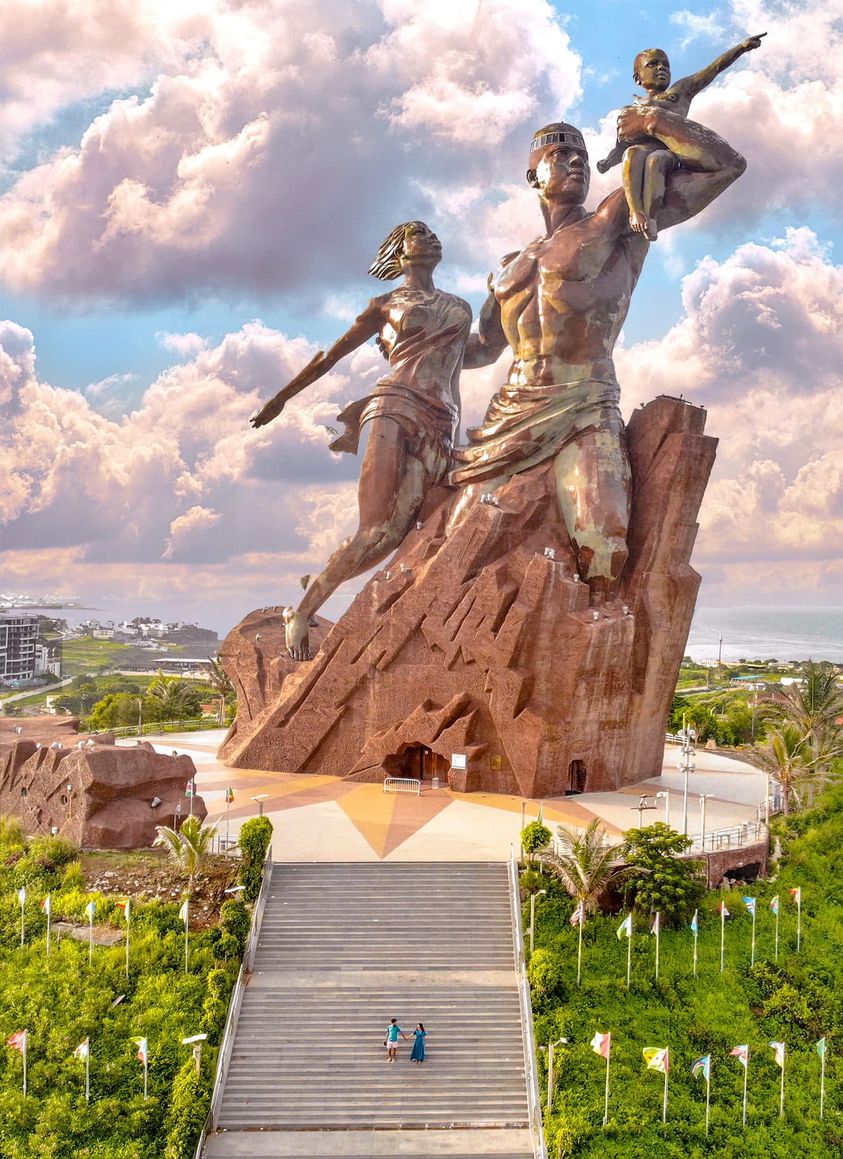 The tallest statue in Africa is in Senegal.