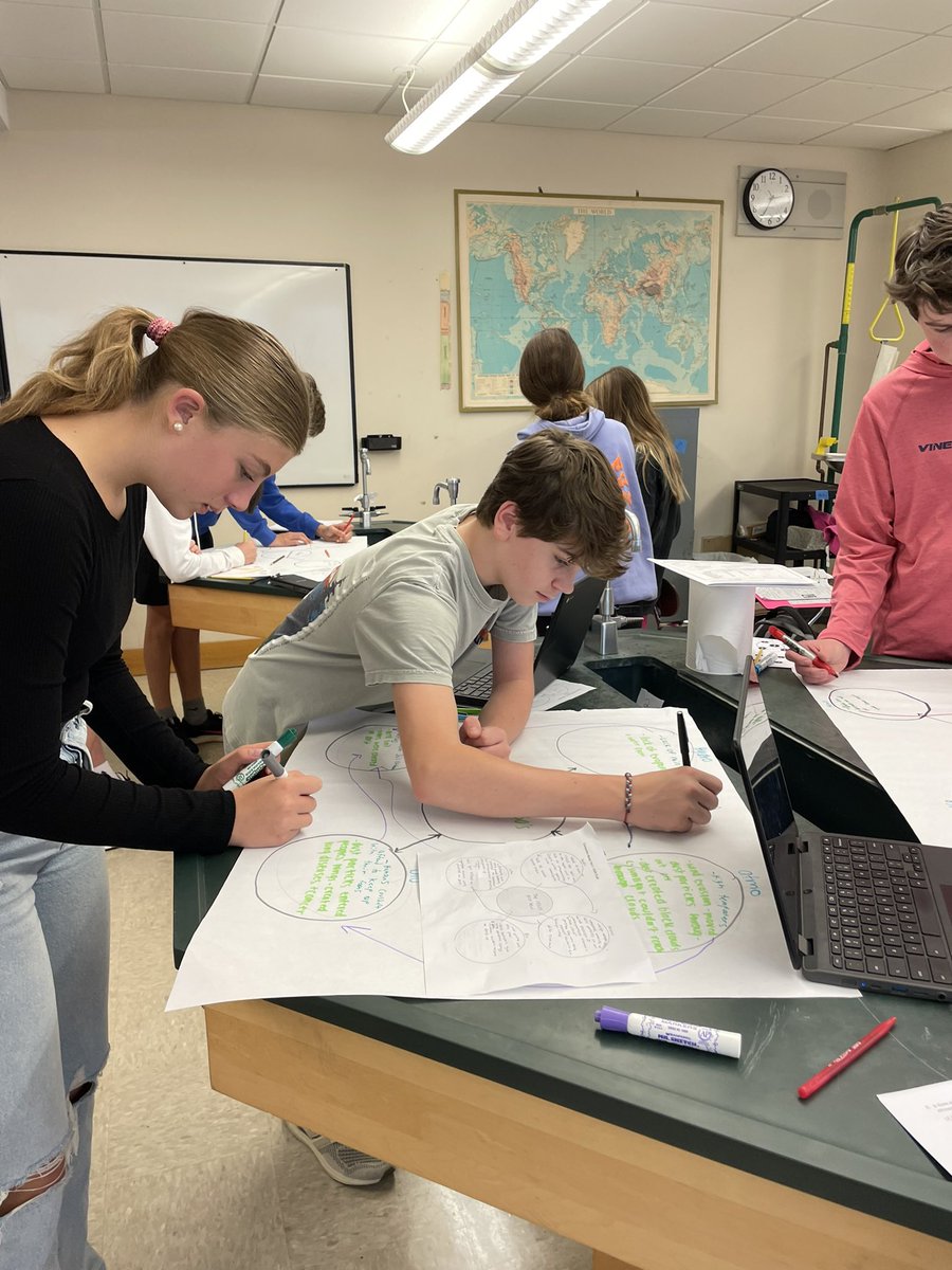 MsSchillingGC's tweet photo. Earth Science students made the best of a rainy Friday by creating models that showed how earth’s spheres interact. @Garden_City_HS #alwaysbetter #beaccountable https://t.co/5ebb7A6lbi