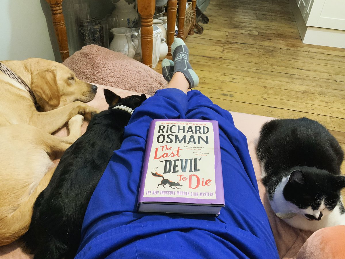#TheLastDevilToDie  got rid of all distractions in our home ie men. Just finished it. Even though the “ why” was obvious, I loved it. Especially his dealing with dementia #dignityindying.  Diolch @richardosman 👌