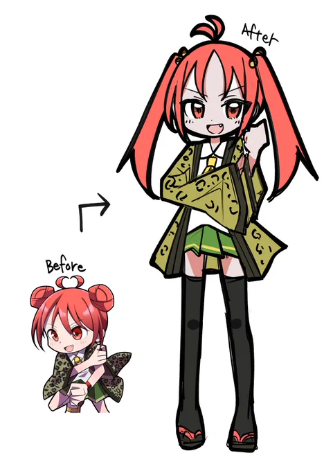 ビジュ変わったねぇ!#創作 