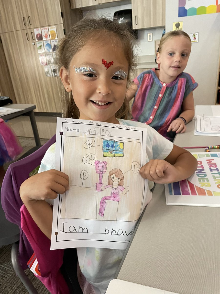 So proud of these sweet kinders growth in writing already! <a href="/PISDJohnsonElem/">Johnson Elementary</a> #SJEshines #ProsperProud