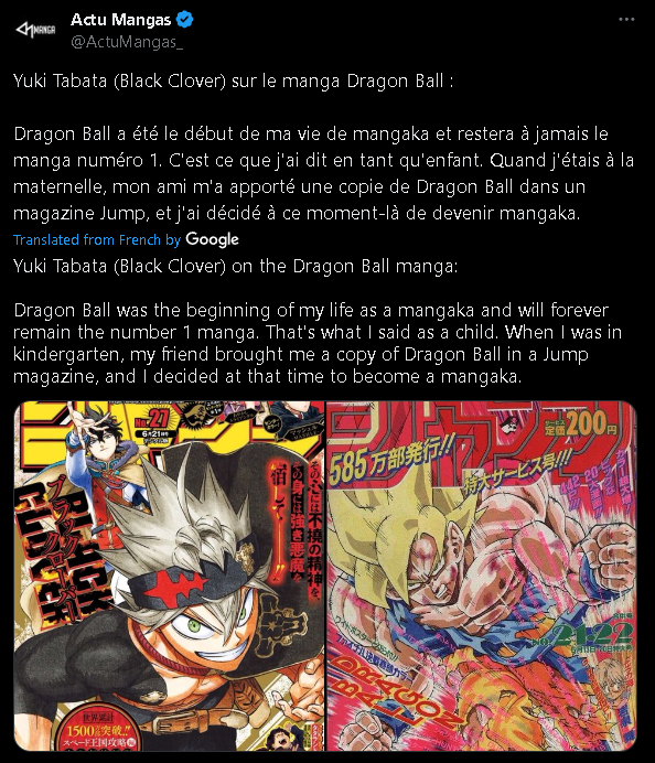 A thread of mangaka who were inspired/praised Toriyama & his work on Dragon Ball: - Thread from Epik @EpikEpikson1 - Rattibha