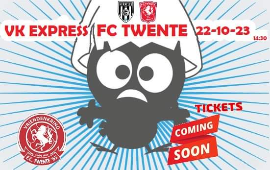 VKEXPRESS65's tweet photo. Kaartverkoop start binnenkort #herfct #fctwente #matchday https://t.co/drZIBwWGSA