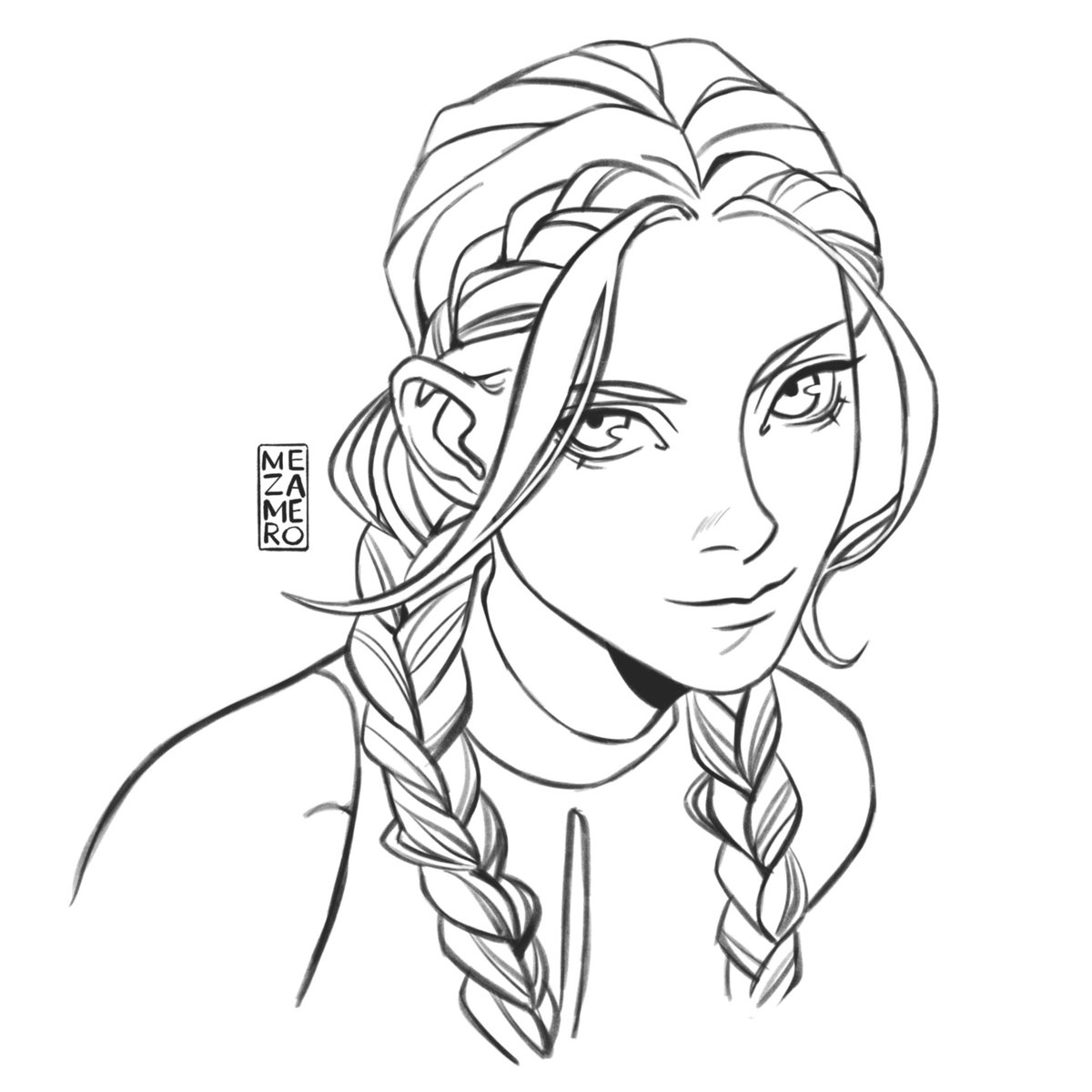 Katniss Everdeen Coloring Pages Sketch Coloring Page