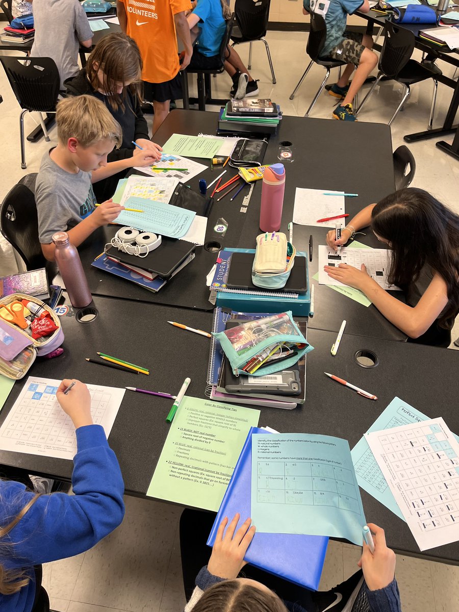 Students classified numbers by coloring them and played some hangman after finishing their work. Loved the phrase they created! <a href="/ProrokLeads/">Daniel Prorok</a> <a href="/MrsHalperEDU/">Dana Halper</a>