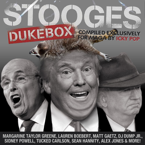 'Icky Pop & the Stooges' #Dukebox

For '#IggyPop & the Stooges', see: 🧵👇

#Trump #TrumpIndictments #Jan6th #Trump20to24
#RudyGiuliani #EastmanTrial #MAGA #Insurrection