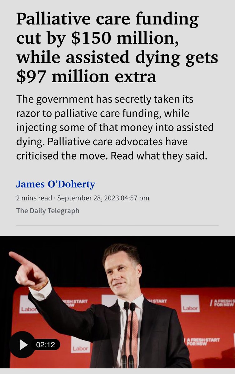 Caroline Raunjak (@craunjak) on Twitter photo So disappointing ! People dying will suffer! Palliative care is everyones business <a href="/ChrisMinnsMP/">Chris Minns</a> <a href="/RyanPark_Keira/">Ryan Park MP</a> <a href="/hugh_mcdermott/">Hugh McDermott MP</a> <a href="/bronnietaylor/">Bronnie Taylor</a> @ClrDonnaDavis <a href="/MarkSpeakman/">Mark Speakman</a> <a href="/jmodoh/">James O'Doherty</a> <a href="/Pall_Care_Aus/">Palliative Care Australia</a> <a href="/PallCareNSW/">Palliative Care NSW</a> So disappointing ! People dying will suffer! Palliative care is everyones business <a href="/ChrisMinnsMP/">Chris Minns</a> <a href="/RyanPark_Keira/">Ryan Park MP</a> <a href="/hugh_mcdermott/">Hugh McDermott MP</a> <a href="/bronnietaylor/">Bronnie Taylor</a> @ClrDonnaDavis <a href="/MarkSpeakman/">Mark Speakman</a> <a href="/jmodoh/">James O'Doherty</a> <a href="/Pall_Care_Aus/">Palliative Care Australia</a> <a href="/PallCareNSW/">Palliative Care NSW</a>