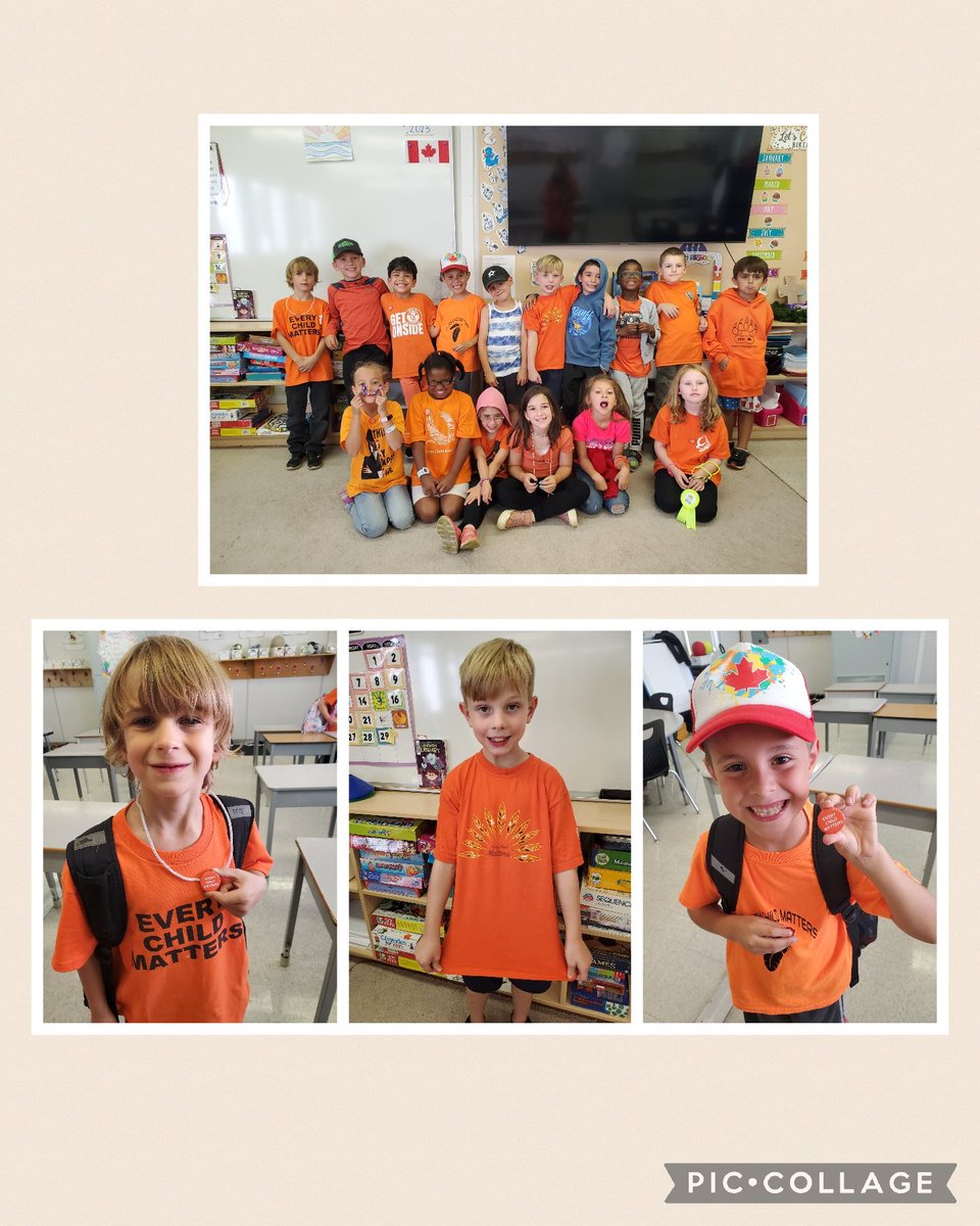 We wore orange today, listened to stories, discussed why we mattered and how we want to feel at school! Every child deserves to feel loved, safe, respected and included.. every child matters! #orangeshirtday