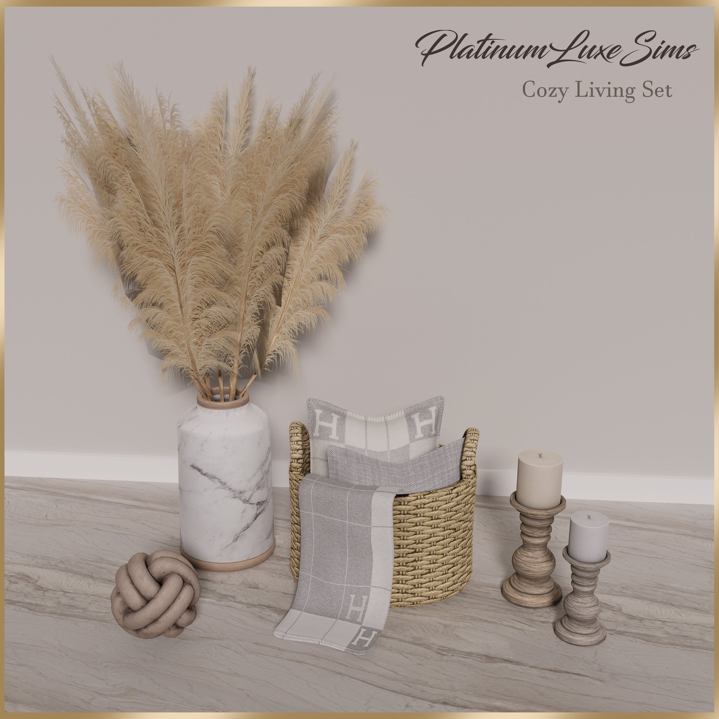 Sierra The Simmer's CC Finds — platinumluxesims: Designer Wallpaper - LV  x