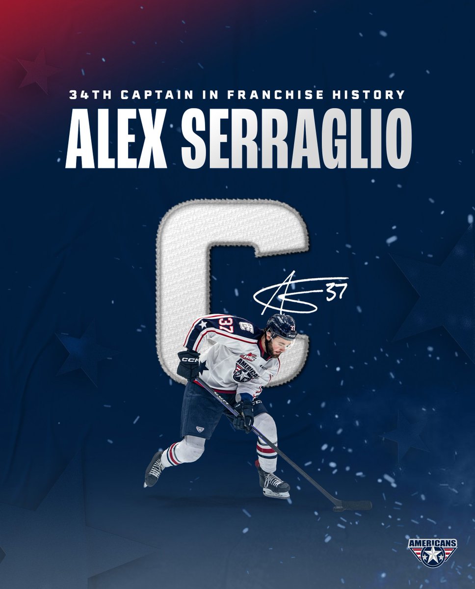 Captain Serge 🫡

We are excited to announce Alex Serraglio as our 34th captain in franchise history!