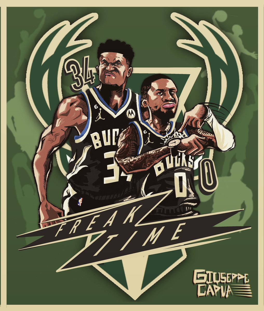 GiuseppeDraws's tweet photo. Giannis and Dame bouta be freaky next season 
.
#nba #bucks #Milwaukeebucks #DamianLillard https://t.co/6AQrFPXPs1