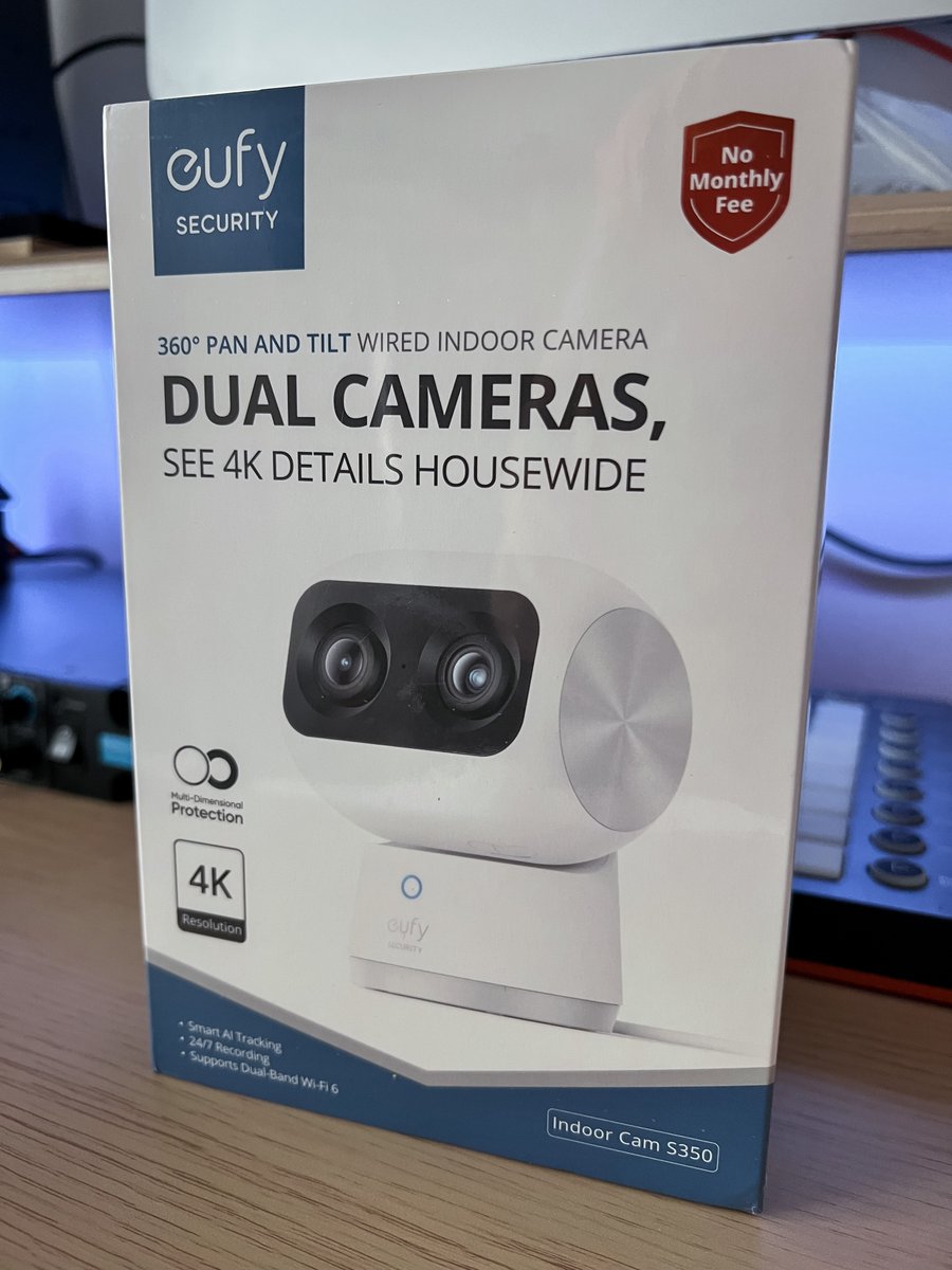 EufyOfficial's tweet image. Keep an eye on what matters most, anytime, anywhere...Introducing the Indoor Cam S350 🤩

Dual-Camera Indoor Cam with 4K ✅
360° Viewing with Pan, Tilt &amp;amp; Zoom ✅
Active AI Tracking ✅
No Monthly Fee ✅

Learn more 👉 eufyofficial.com/hVCJnP

#indoorsecuritycamera #nannycamera