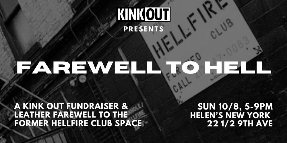 SUN 10/8, 5-9PM: FAREWELL TO HELL. NYC! WE'RE COMING HOME &amp; WANT TO C U! Calling leatherlovers &amp; devoted deviants into the sacred stomping ground that housed #HellfireClub. After 3yrs of small/virtual/ nonNYC events, we're throwing down on home turf. Tix: events.humanitix.com/farewell-to-he…