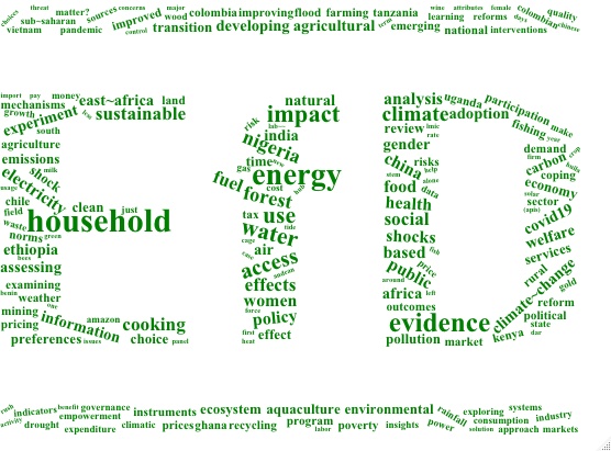It's happening next week!!! #EfD2023 @ Accra from 5th - 8th Oct. Below is Wordcloud using the titles of the papers and proposals to be presented during <a href="/EfD_initiative/">EfD</a> annual meeting efdinitiative.org/news-events/ef…