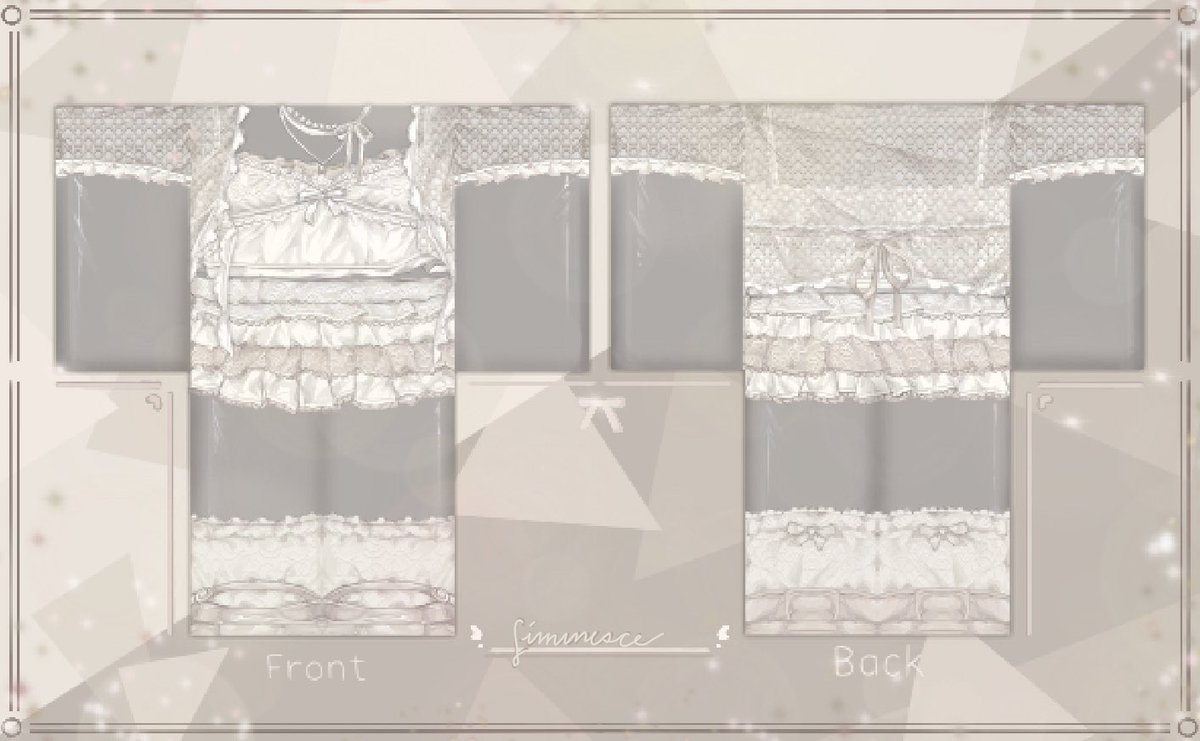 ☾⋆ available at aesthetic vibe ⁺₊✧
𓆝 𓆟 𓆞 𓆝 𓆟 𓆝 𓆟 𓆞 𓆝 𓆟
links ୨୧⋆ 
⁀➴ top: roblox.com/catalog/149062…
⁀➴ bottom: roblox.com/catalog/149062…

#roblox #robloxart #robloxclothes #robloxclothing #robloxdesign #rtc #robloxdesigner #robloxdev #robloxdevs