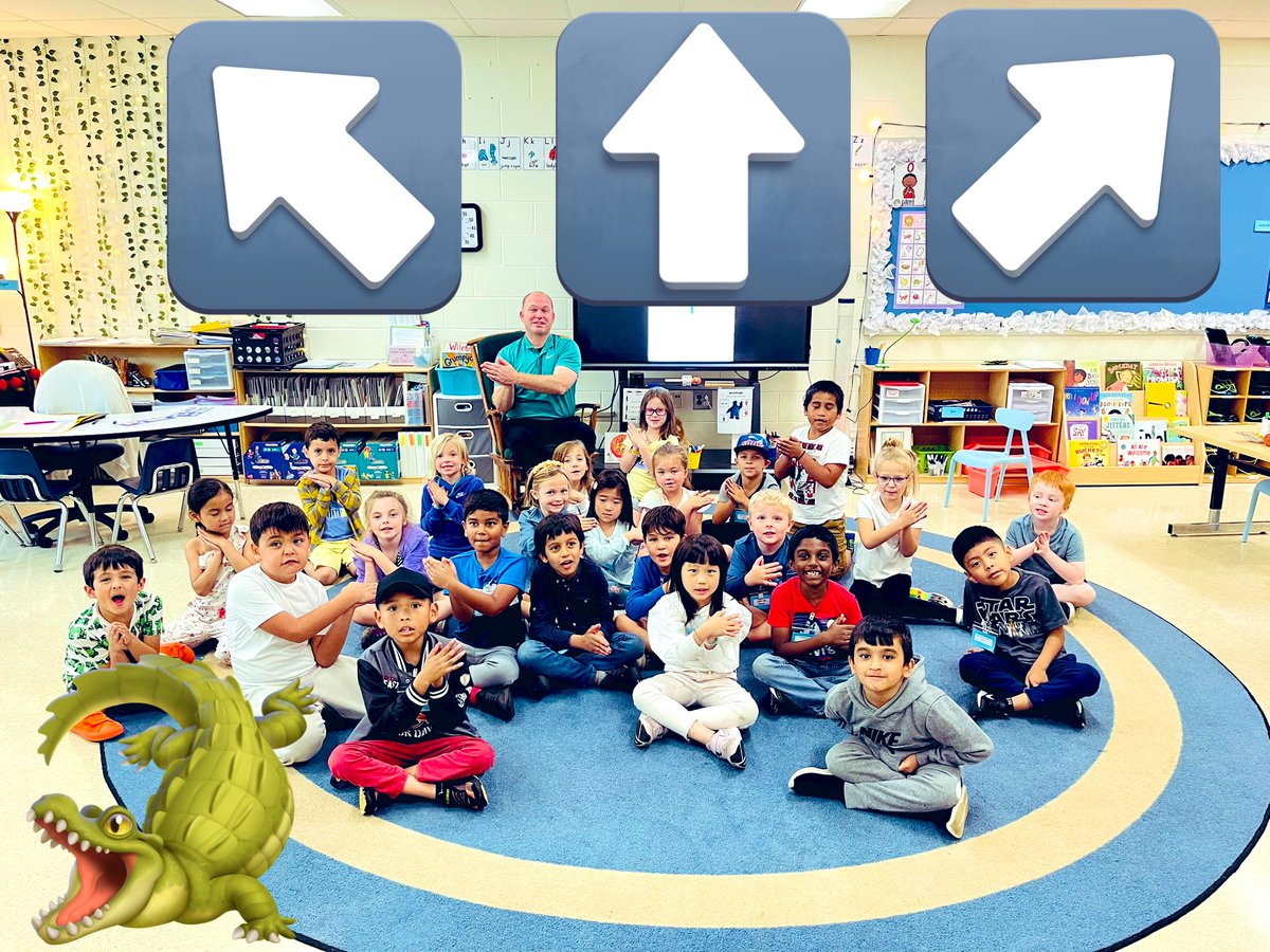 MrBarnett_MECC's tweet photo. Try it 1 way…⬆️ Try it a diff way…↗️ Try it another way…↖️ We got Comet Kid💫 Flexible in Emily Carlin’s Gator Room🐊! We read a 📖 about a character who used Flexibility 2 get his hats🧢 back from some 🐒’s. #coMECCtion 🫶🏻💚 @MrsBly_MECC @MECC_Counselor2 https://t.co/jVMriUn0xV