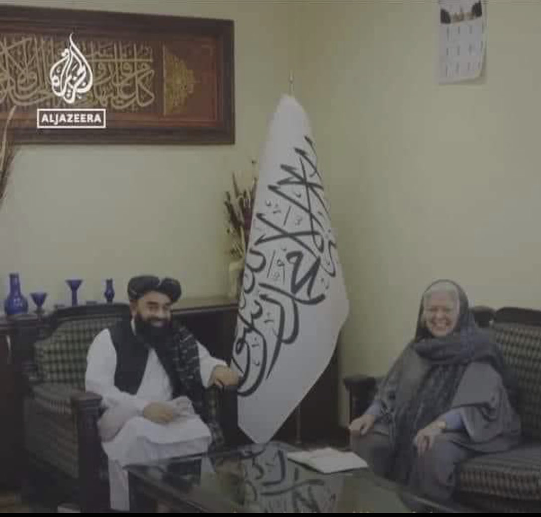 While all women in Afghanistan are deprived of their human rights, this lady can even go to the Taliban's spokesperson's office and travel everywhere without a male companion. Why are the Taliban treating her so differently? Isn't this questionable for the Nobel Committee?