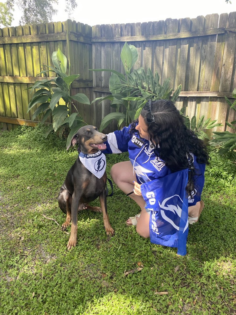 VIPJen's tweet image. Guess what buddy? Hockey is back! Let’s go Bolts! #gobolts