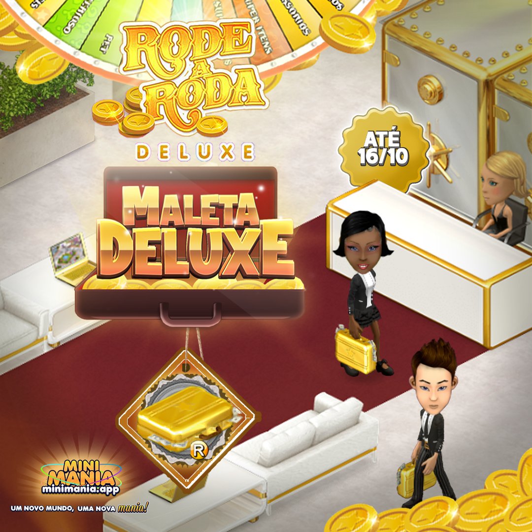 MiniManiaApp's tweet photo. Outubro não é apenas sobre espantos, é também sobre estilo! 💎

Maleta Deluxe estará disponível a partir de 01/10.

#minimania #MiniManiaApp #MiniManiabeta https://t.co/IGaVfQBqDa