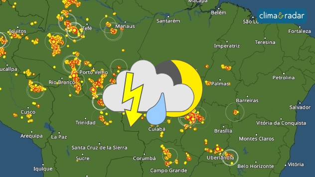 climaeradar's tweet photo. Tempo agora ⚠ CO e N 🌩 Temporais ⚡ Ver raios ao vivo e previsões nos mapas do tempo.
👉 RadarClima: https://t.co/umV3AmYMAz
#tempoagora #nowcast #quedaderaiosaovivo #mapaderaios #radarclima #previsãodotempobrasil https://t.co/Z4zyelldkh