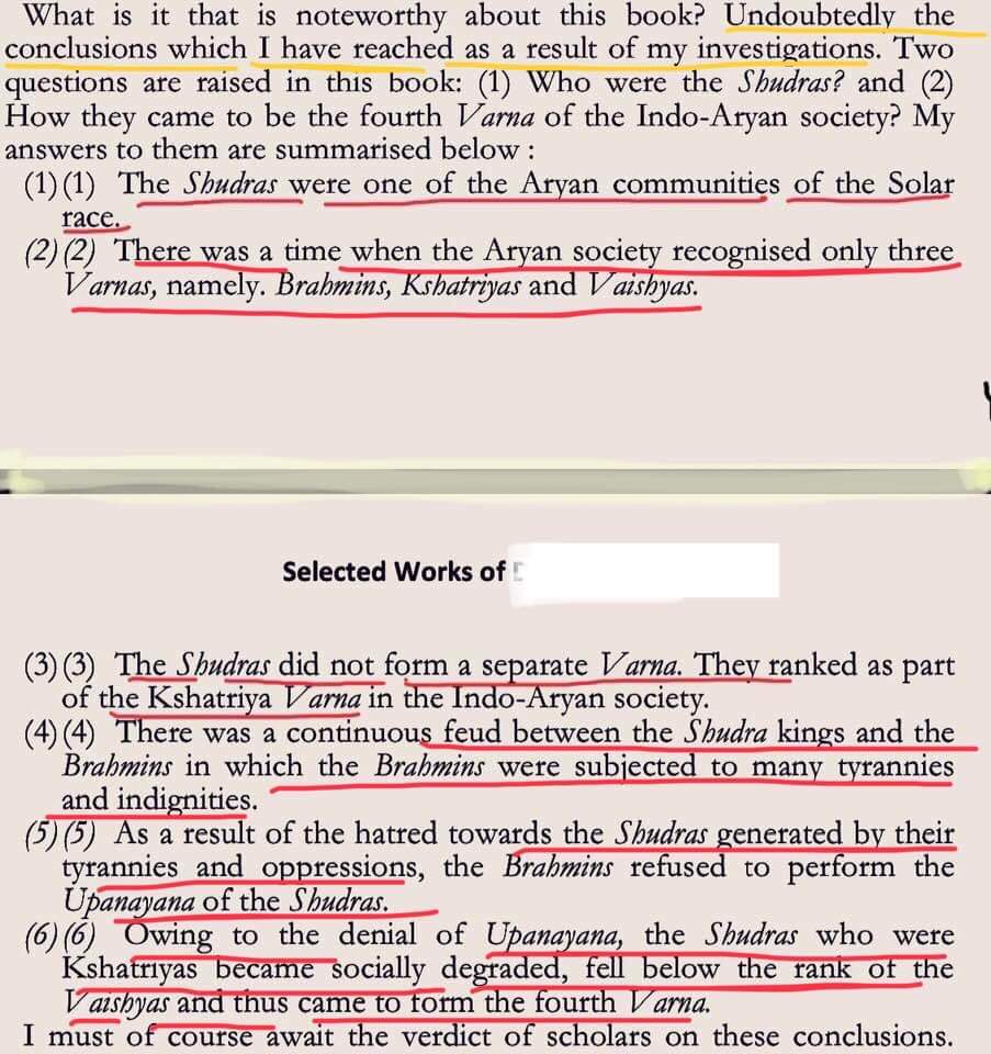 sriragh5's tweet photo. @MumukshuSavitri read a post on FB "Disclaimer: Just to understand what our leaders thought!
Who do you think is the author of these words?
What is the Book called ?
None other than Dr.A !
If you accept his version, the so called Surdas are Aryans !" 😳🤔 #Dravidas #Brahmins #DMKFailsTN https://t.co/CfpcEJ8PRE