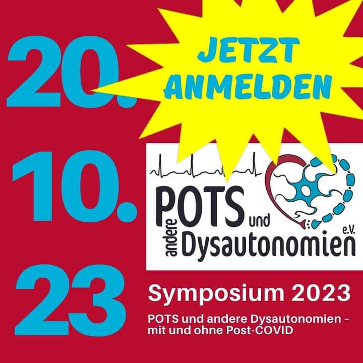 PoTSDys's tweet photo. 📢 #PoTS und andere #Dysautonomien, mit/ohne #PostCOVID
#KoErkrankungen #MECFS #CTDs
📅 20.10.2023
🚩 Mercure Hotel Bochum City/online
Anmeldung bis 16.10.
Übernachtungskontingent bis 06.10!
https://t.co/Csf0CQ1qOn
#POTSDysSymposium #potsawarness #MehrAlsNurTachykardie #DysEd https://t.co/LMIeZtMT2O
