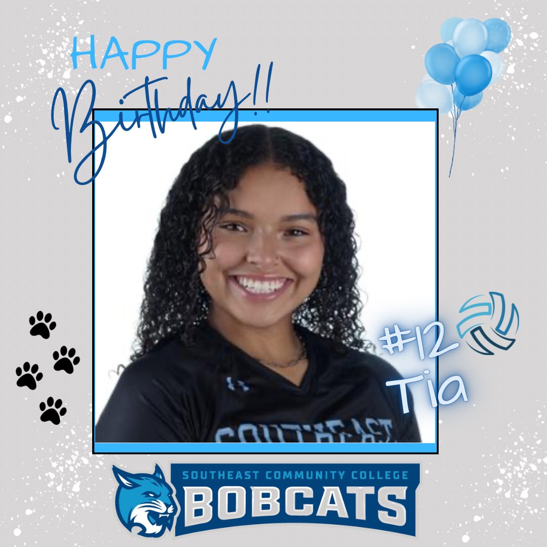Wishing a Happy Birthday to Tia today!!  Hope you have a great day!! 
#gocatvb🏐🐾