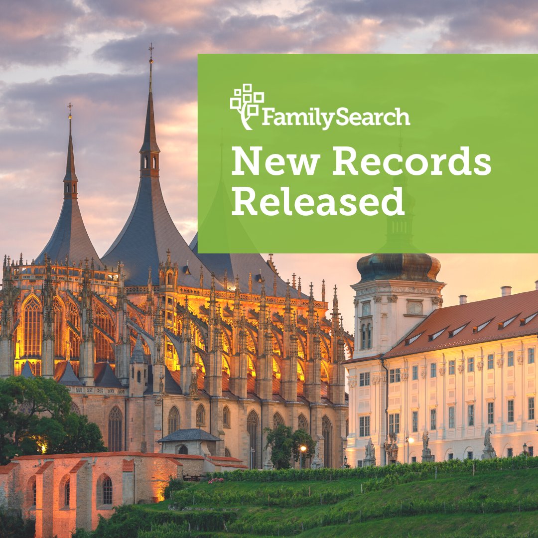 FamilySearch expanded its online archives this week with THOUSANDS of newly indexed family history records from the Czech Republic, Latvia, the United States, and more. Search through the new records on the latest blog post here: familysearch.org/en/blog/new-re…