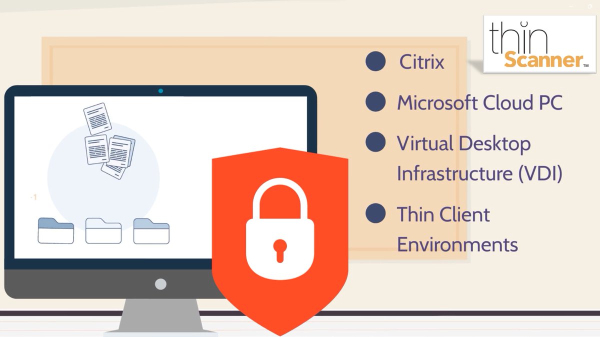 With Thin Scanner, document scanning in highly-secure networks such as Citrix, Microsoft Cloud PC, Virtual Desktop Infrastructure, and other thin client environments is a safe and secure reality! thinscanner.com/thin-scanner-i… #thinclient #thinscanner #cloudscanning
