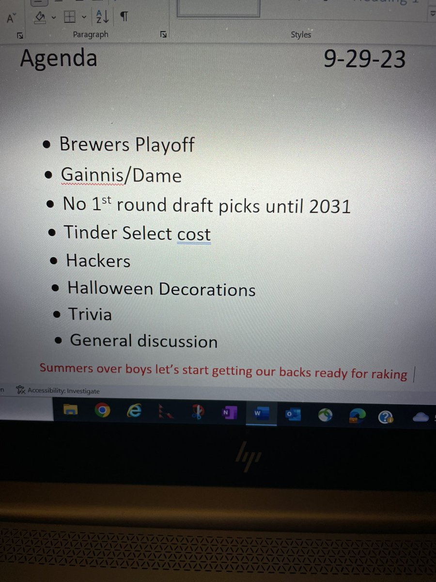 my dad goes to a bar with his friends every friday and he makes a list of discussion topics pt 32