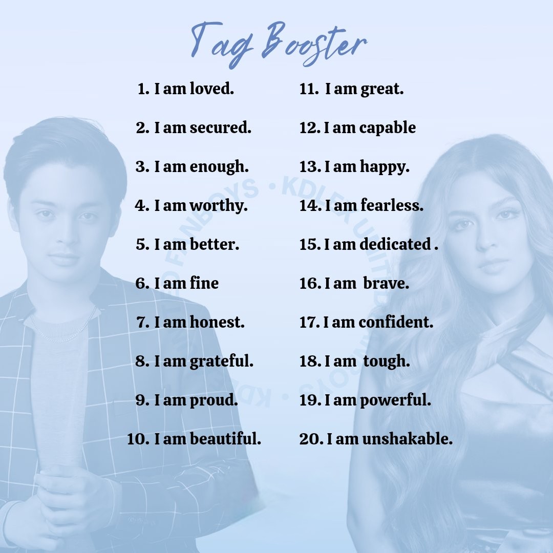 Sweethearts! Self-love is important. Relate? How about check our tag booster and reply with these self-affirmation quotes as much as you can together with our tag.

KDLEX SPLENDIFEROUS PAIR

#KDLEXFirstBallTwoGether