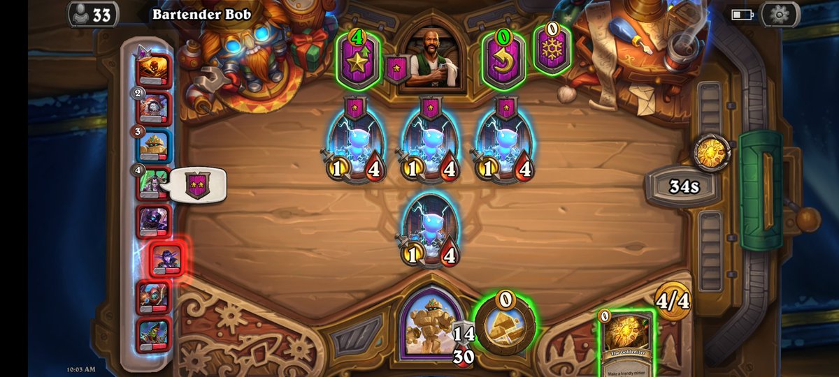 DadPlayStudio1's tweet photo. @dogdog BC of your comment in your most recent YouTube video... Lol #Hearthstone #battlegrounds https://t.co/PVgiIOsHxy