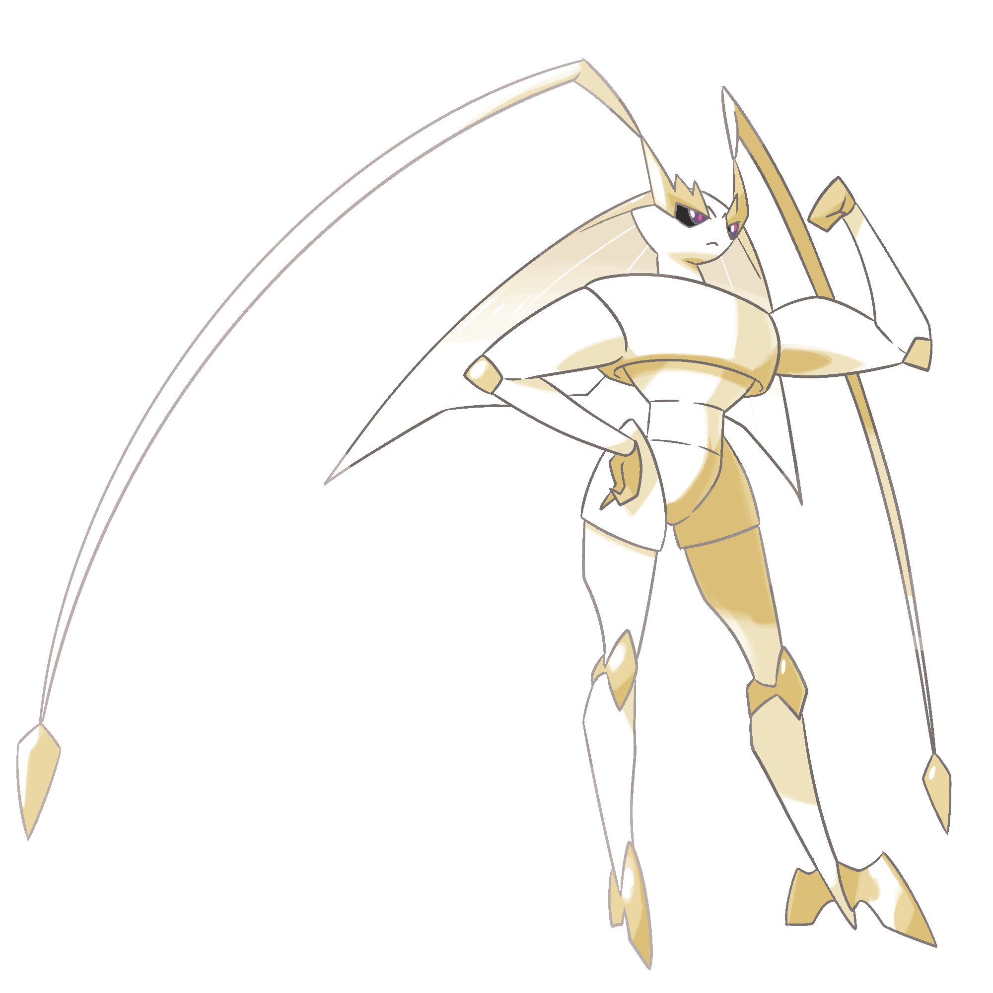 pheromosa (pokemon) drawn by ddingyong