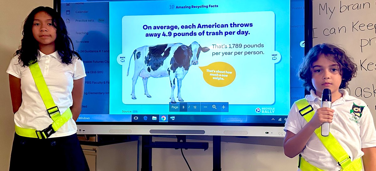 PJESCounseling's tweet photo. The Sustainable Futures club is making sure we don’t forget the importance of recycling @PineJogES💚 Providing reminders to students and staff to help it become a habit in practice #GoGreen @Dream_in_Green:Green Schools Challenge https://t.co/8hcI7NQZRy