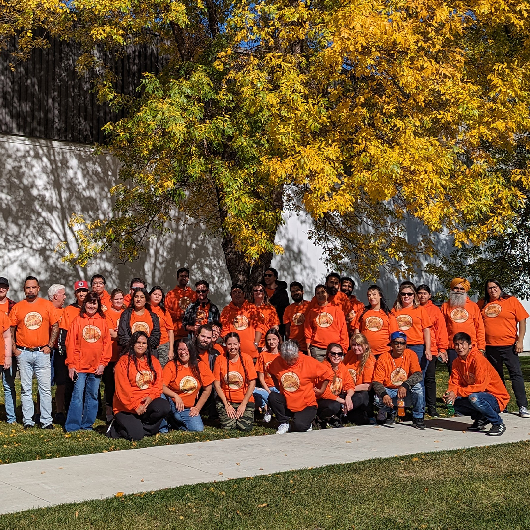 Dreamcatcher Promotions and INAC staff wearing Orange Shirts for National Day for Truth and Reconciliation tomorrow 🧡#TruthAndReconciliation #ReflectAndHeal #OrangeShirt