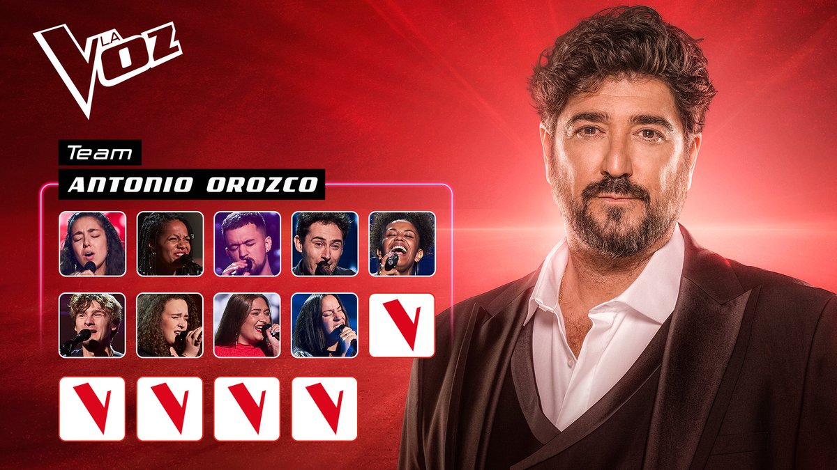 LaVozAntena3's tweet photo. ¡Esto ya se ha acabado! #LaVozAudiciones3 🤩
@antoniorozco y @pablolopezmusic lideran con 9 talents
@_Maluoficial_ cuenta con 6 talents
y @LuisFonsi tiene 6 talents
¡Nos vemos el próximo viernes! 🎤✌️ https://t.co/Tf16zNLHxa