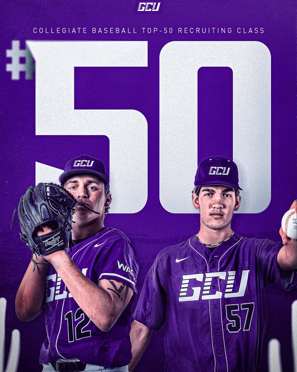 GCU's recruiting class — which will take the field for the defending WAC champs in February — was named one of the nation's top 50 classes. #LopesUp 

📰 » gculopes.com/news/2023/9/29…