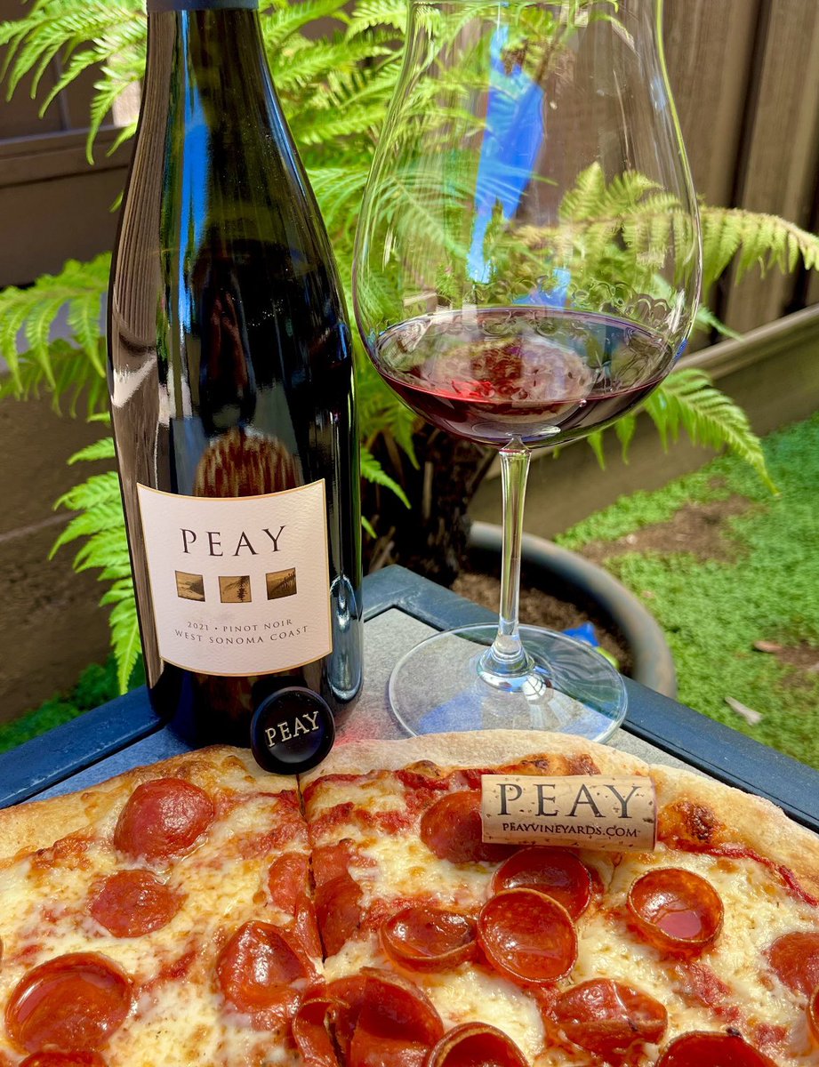 Dave Razzari (@_drazzari) on Twitter photo #PizzaFriday tradition with a highly regarded pinot noir by <a href="/peayvineyards/">Peay Vineyards</a> from Sonoma Coast. This has aromas of pomegranate, patchouli and mushroom with a palette full of red cherry, Provence herbs and rose petals. Enjoy! <a href="/boozychef/">boozychef</a> <a href="/JAndrewFlorezII/">jflorez - defunct</a> <a href="/rr_pirate/">Thomas Hughes</a> <a href="/AskRobY/">Rob</a> #PizzaFriday tradition with a highly regarded pinot noir by <a href="/peayvineyards/">Peay Vineyards</a> from Sonoma Coast. This has aromas of pomegranate, patchouli and mushroom with a palette full of red cherry, Provence herbs and rose petals. Enjoy! <a href="/boozychef/">boozychef</a> <a href="/JAndrewFlorezII/">jflorez - defunct</a> <a href="/rr_pirate/">Thomas Hughes</a> <a href="/AskRobY/">Rob</a>