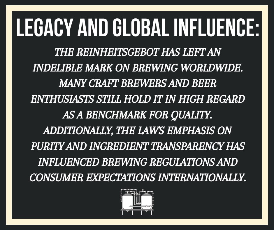 Explore the historic Reinheitsgebot, shaping brewing since 1516! From lagers to wheat beers, its legacy lives on. 🇩🇪🍺 #Reinheitsgebot #BeerHistory #CraftBeer #BavarianBrewing #BrewingTradition #BeerCulture #QualityBrewing