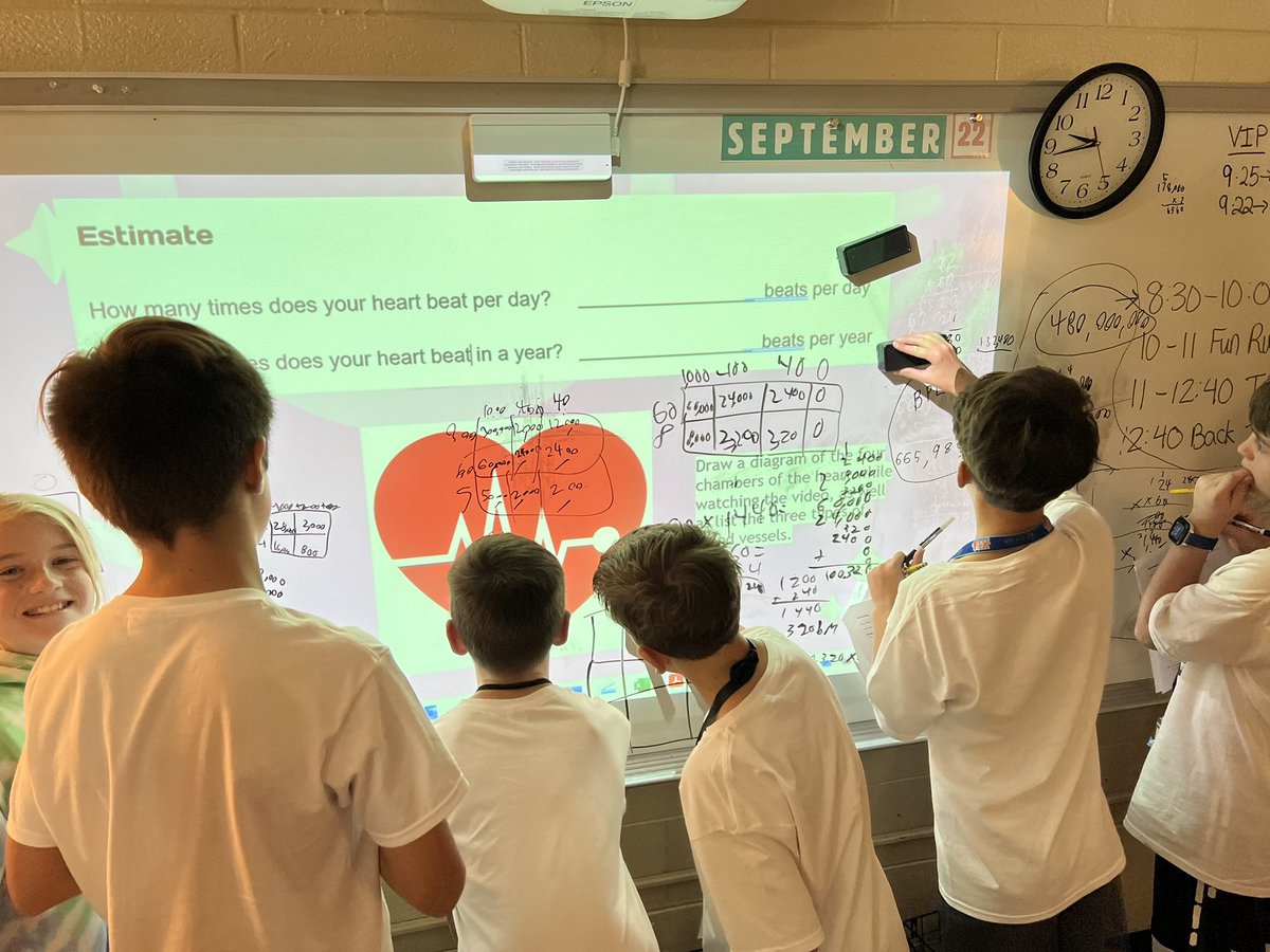 #RNEgreatthings 5th grade TAG students are studying the cardiovascular system and making 3-D heart models.