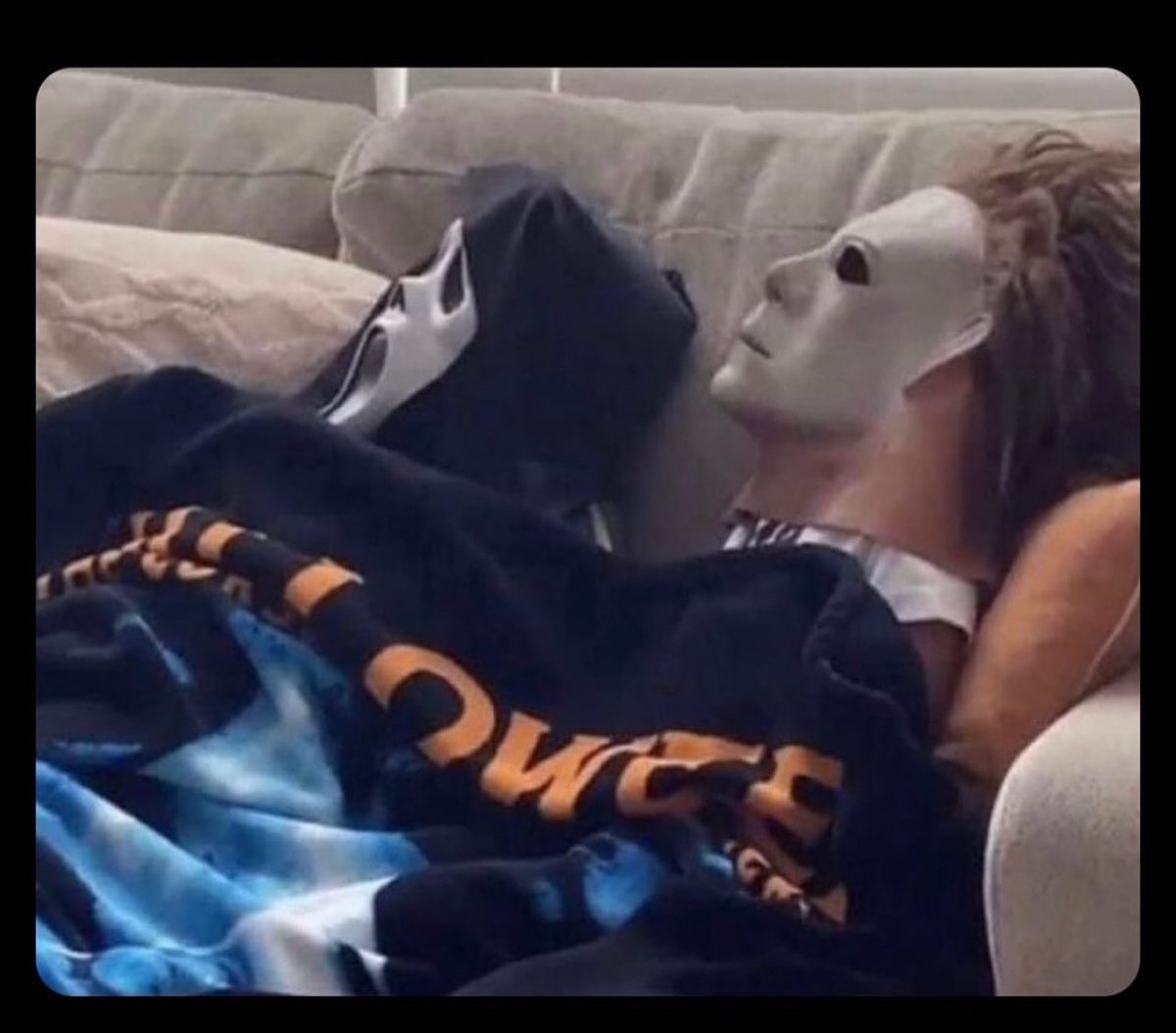 Could be us watching scary movies all October
