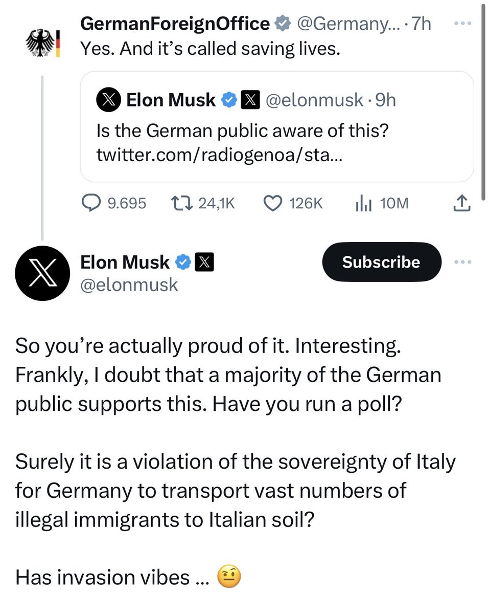 AltMediaWatch's tweet photo. Apartheid Clive thinks the German Foreign Office should run a Twitter poll to determine if they should save immigrants fleeing their countries for a better life from drowning or not. https://t.co/vDBfjNmlRE
