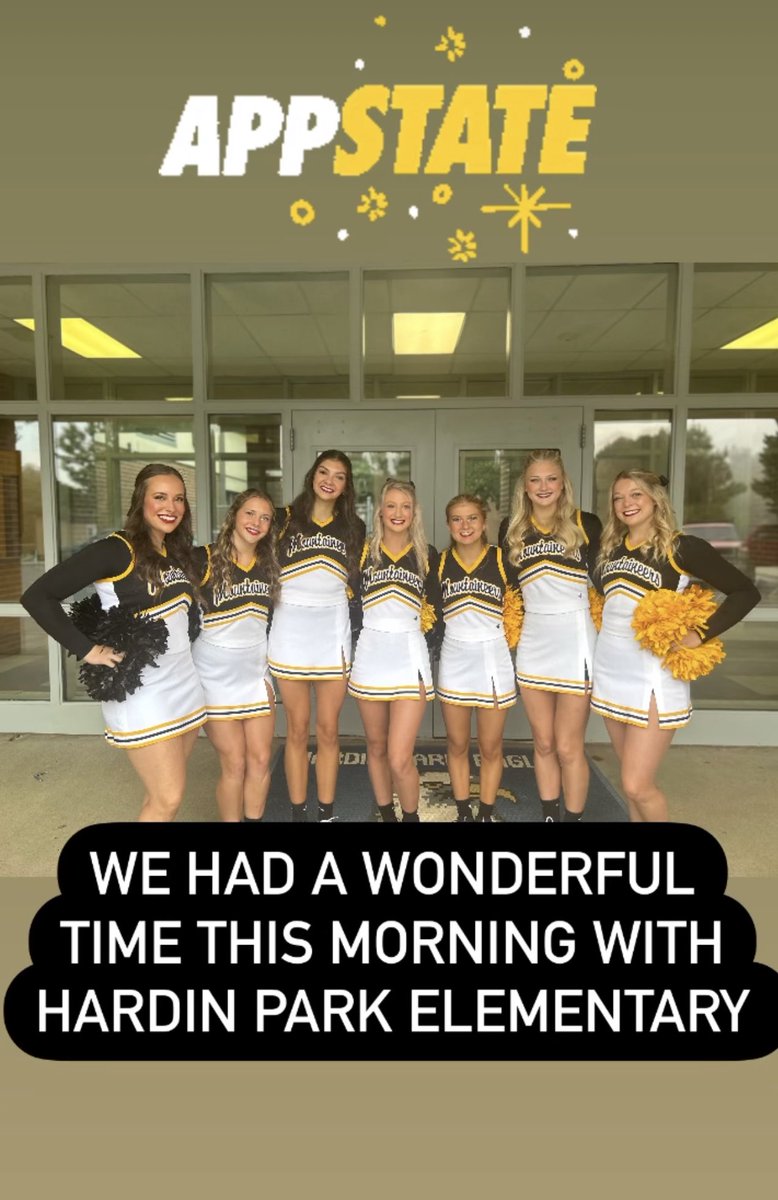 We’re always fortunate to kick a Friday morning of with the App State cheerleaders! Thanks for sharing your morning with us <a href="/AppStateCheer/">App State Cheer</a>