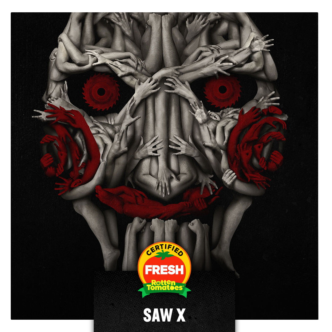 #SawX is officially #CertifiedFresh at 86% on the Tomatometer, with 80 reviews. rottentomatoes.com/m/saw_x?cmp=TW…
