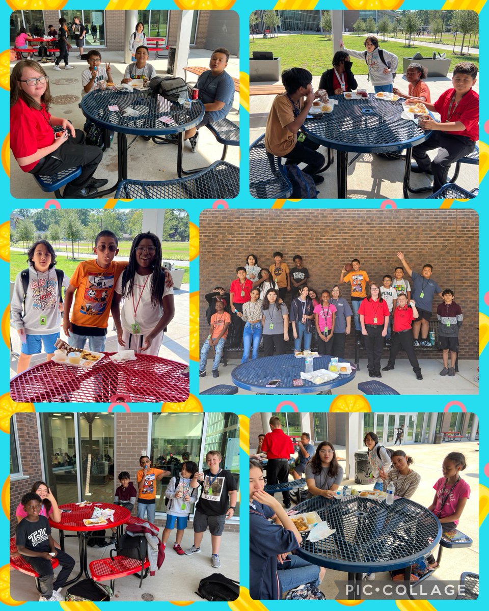 Today was our New Student Social!  We had popsicles on the patio! ☀️😎 Students were able to meet other new students, eat lunch, play games, and, of course, eat popsicles! 😊 It was so much fun! #KMSCougarPride 🐾 <a href="/MrsWidmier_KMS/">Amber Widmier</a> <a href="/02leili05/">Viri</a>