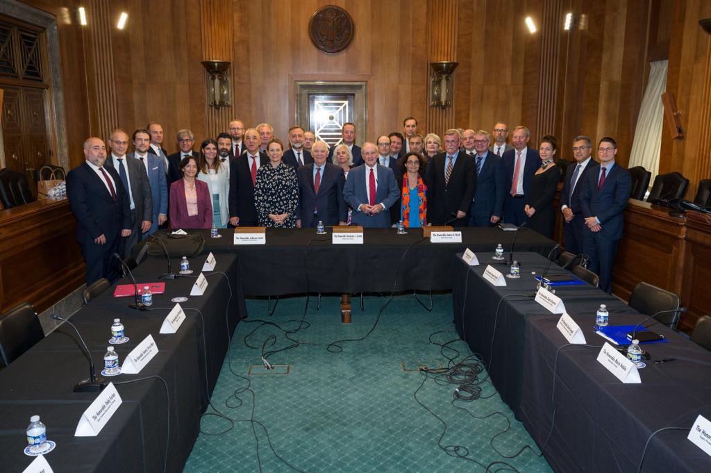 MurielDomenach's tweet image. Thank you @USAmbNATO for an intense 🇺🇸programme of interactions for @nato Amb. at @WhiteHouse @StateDept @DeptofDefense &amp;amp; with members of Congress, on our joint support to🇺🇦 &amp;amp; preparations for our next 75th anniversary summit in Washington in July
9 months to go to a #UnitySummit