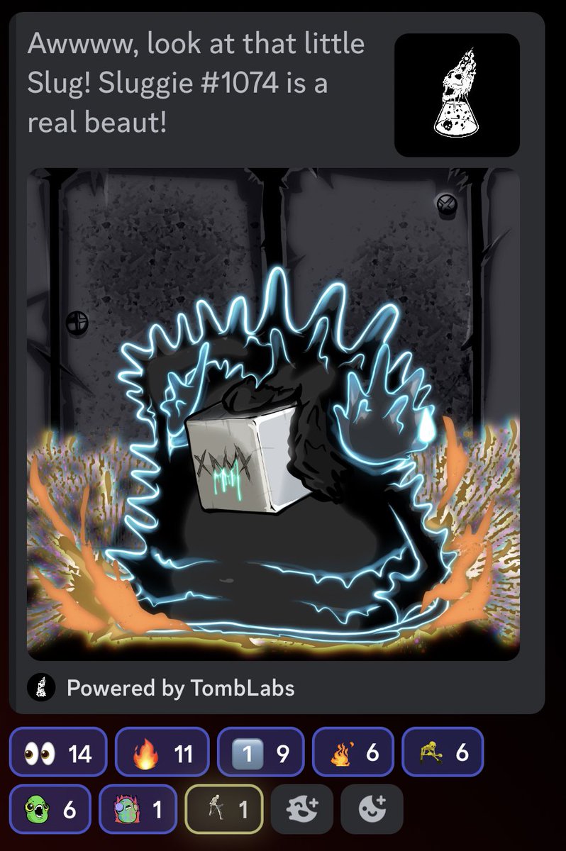 1/1 slug has been minted ! 
Congrats to the new holder, who ever you are ! Avoid using magnets  around this guy please 💚