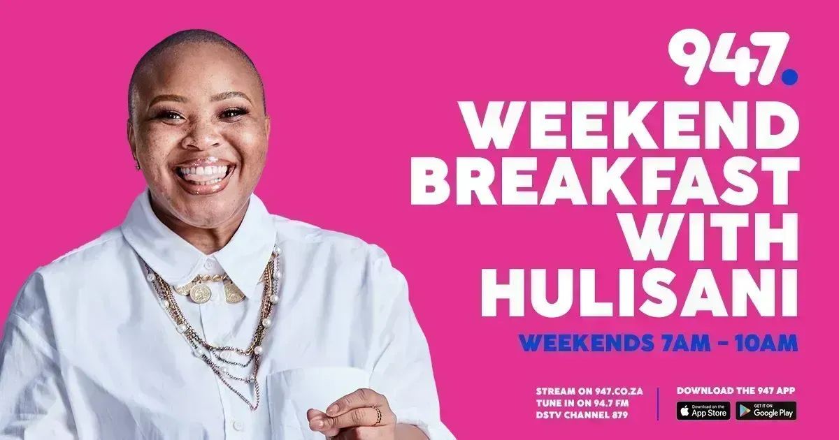 947's tweet photo. It's the #947WeekendBreakfast with @HulisaniRavele 🌤️

TODAY: 
🌅 Huli, please make my morning!
Request a song 🎵 via voice note on 📲 066 381 8609
🌅 Best part of your week

'If you’re brave enough to say goodbye, life will reward you with a new hello.' – Paulo Coelho https://t.co/VA5GEOE7wK