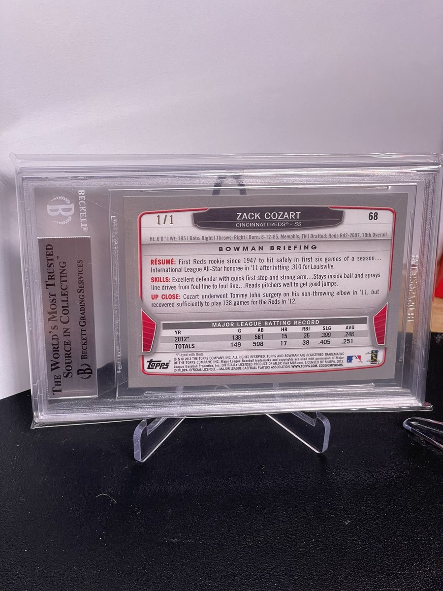 hdcards1993's tweet photo. 1/1 White Ice. $125. #HDStacks Make sure to look at previous posts, as stack ends tonight! #thehobby #baseballcardsforsale #stacksales https://t.co/eCXW7crJ9F