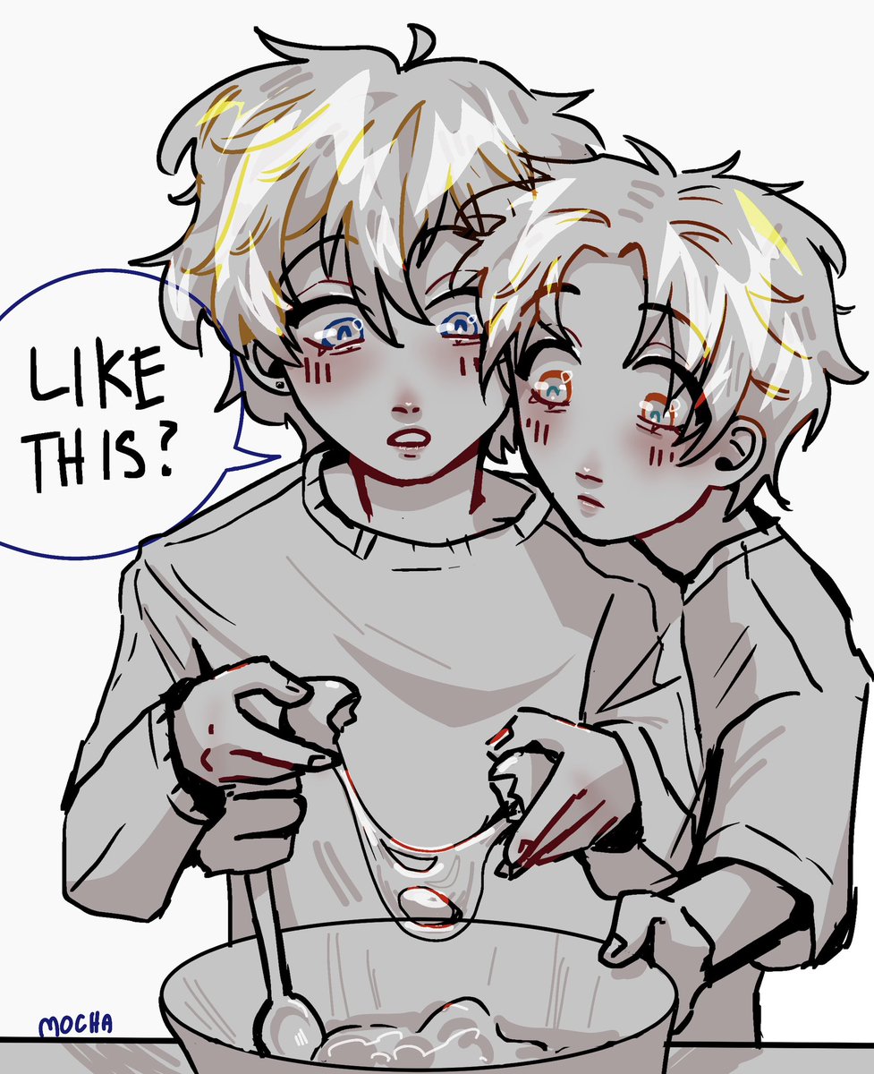 terukane week day 5: cooking!!
(teru cracked an egg successfully for the first time, and akane is absolutely shocked) #terukane #terukaneweek2023 #tbhk